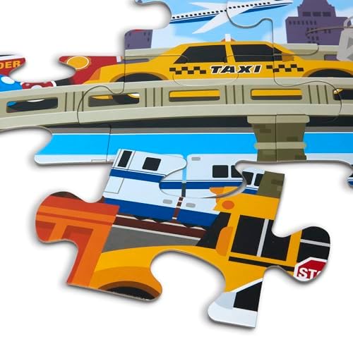 Melissa & Doug Melissa Doug Traffic Jam Jumbo Jigsaw Floor Puzzle