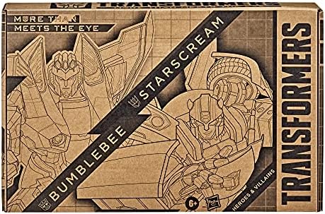 Transformers Heroes and Villains Bumblebee and Starscream 2-Pack Action Figures - for