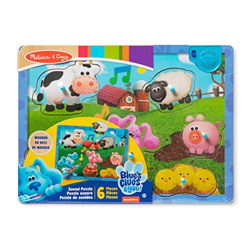 Melissa & Doug Melissa Doug Blue's Clues You Wooden Rainbow Stacking Puzzle 9 Pieces