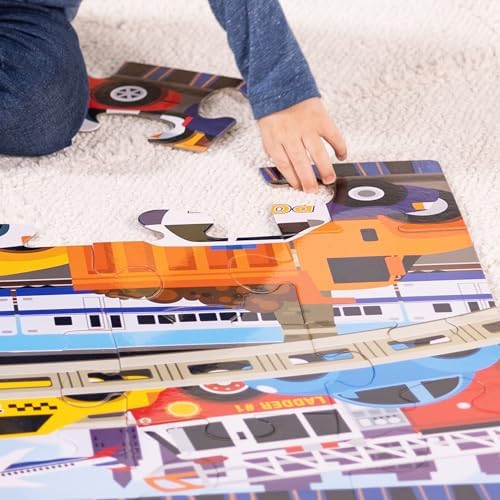 Melissa & Doug Melissa Doug Traffic Jam Jumbo Jigsaw Floor Puzzle