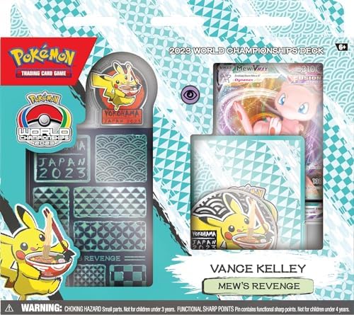 Pokemon 2023 World Championships Deck 4ct Display Mew Lugia Kyogre and Gardevoir Complete