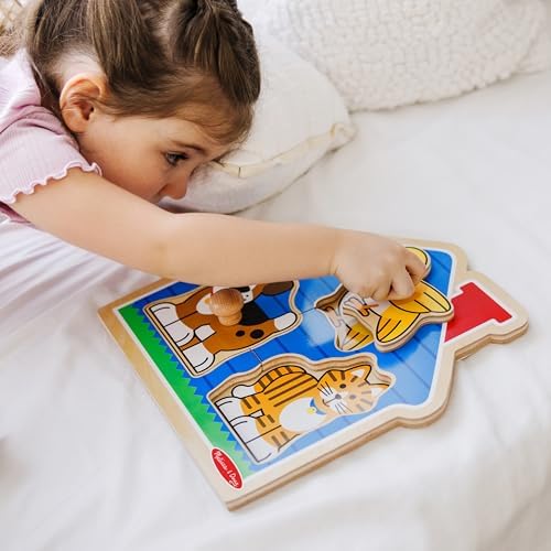 Melissa & Doug Melissa Doug First Shapes Jumbo Knob Wooden Puzzle