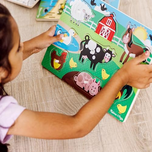 Melissa & Doug Melissa Doug Wooden Peg Puzzle