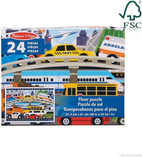 Melissa & Doug Melissa Doug Traffic Jam Jumbo Jigsaw Floor Puzzle
