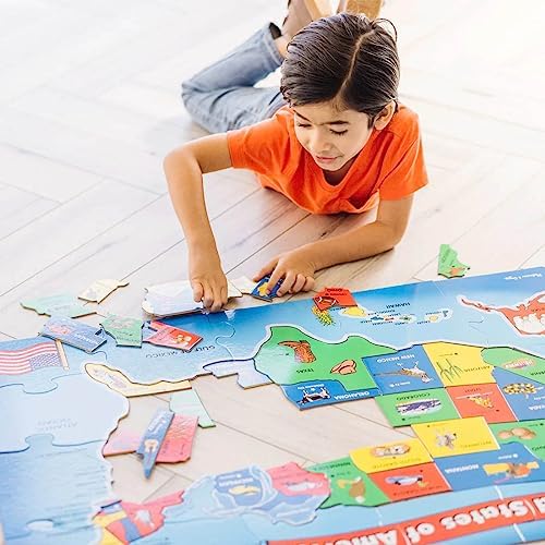 Melissa & Doug Melissa Doug U.S.A. Map 51pcs Floor Puzzle