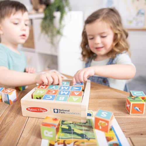 Melissa & Doug Melissa Doug National Parks Alphabet Animals 24-Piece Cube Puzzle