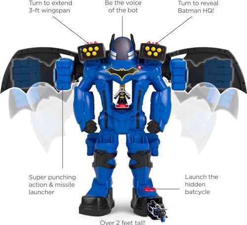 Fisher-Price Imaginext DC Super Friends Batman Toy Batbot Xtreme Robot Playset