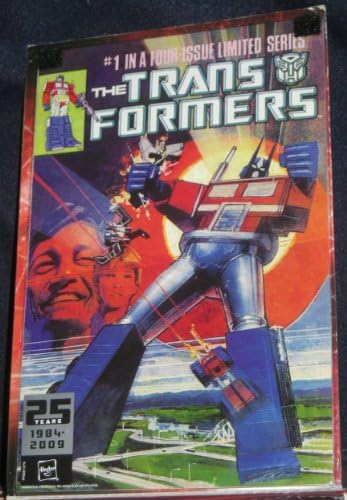 TRANSFORMERS 25TH ANNIVERSARY G1 RE-ISSUE OPTIMUS PRIME with DVD and COMIC