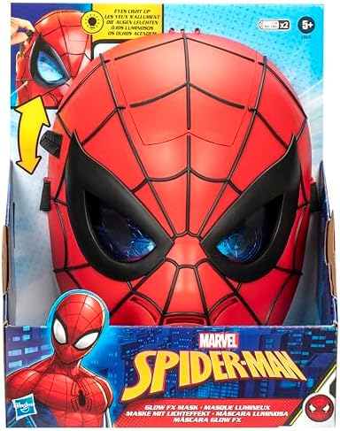 Hasbro Marvel Spider-Man Glow FX Mask Light-Up Role Play Toy Super Hero for Ages 5