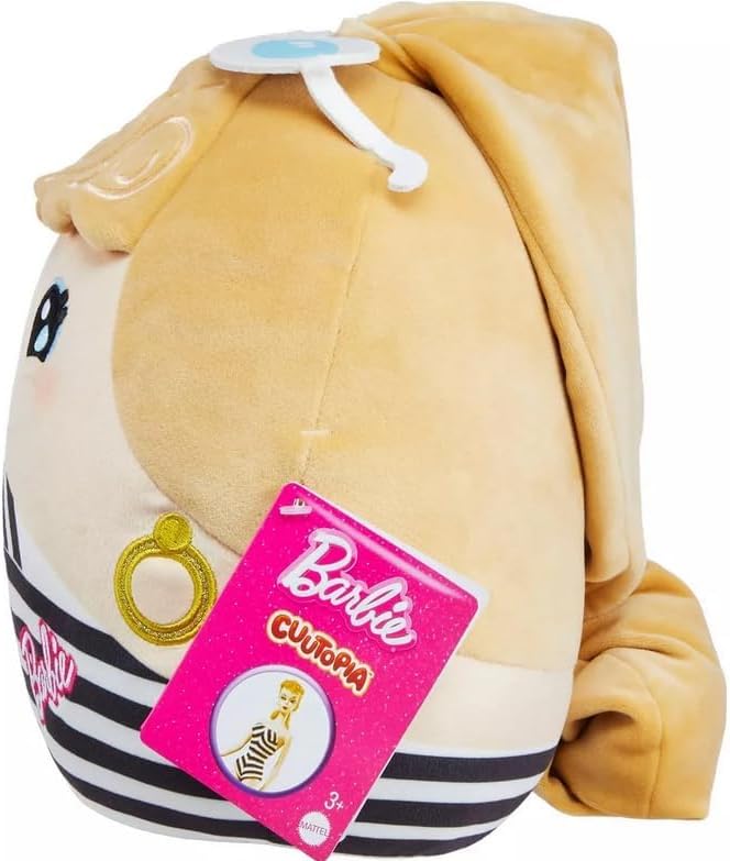 Mattel Barbie Cuutopia 10' inch Plush Black and White Outift