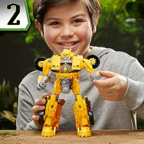 Transformers Rise of The Beasts Movie Beast-Mode Bumblebee Converting Toy with Lights and