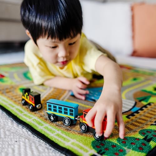 Melissa & Doug Melissa Doug Wooden Magnetic Train Cars - 8 Piece Educational and
