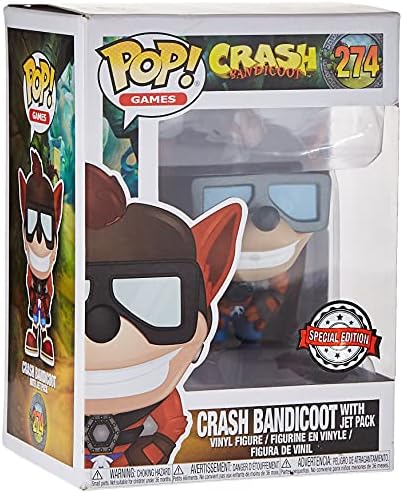 Funko Crash Bandicoot Pop Vinyl Figure Crash Bandicoot wJetpack