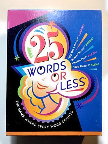 Hasbro 25 Words or Less the Game Where Every Word Counts