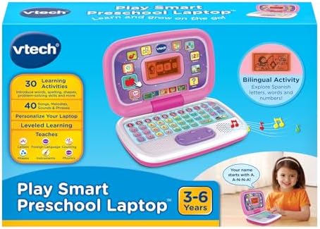 VTech Play Smart Preschool Laptop Black