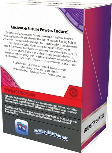 Pokemon TCG Scarlet and Violet Temporal Forces Booster Bundle