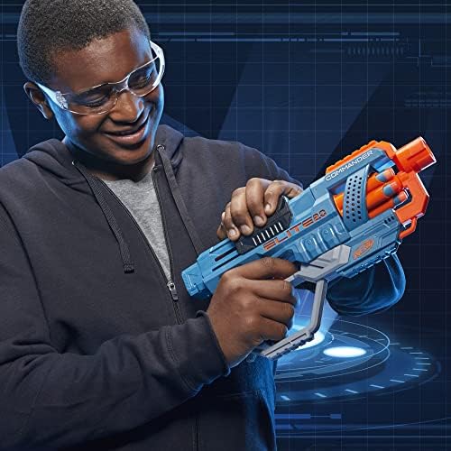 NERF Elite 2.0 Commander RD-6 Dart Blaster 12 Darts 6-Dart Rotating Drum Outdoor Easter