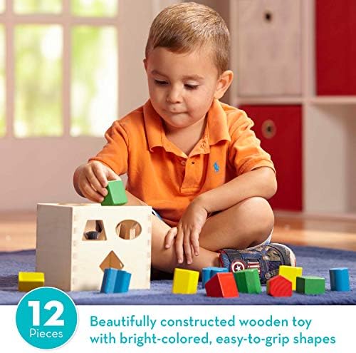Melissa & Doug Melissa Doug Geometric Stacker - Wooden Educational Toy Wooden Shape