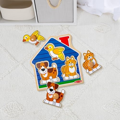 Melissa & Doug Melissa Doug First Shapes Jumbo Knob Wooden Puzzle