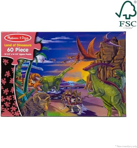 Melissa & Doug Melissa Doug Land of Dinosaurs Jigsaw Puzzle
