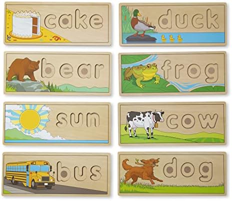 Melissa & Doug Melissa Doug See Spell Wooden Educational Language Learning Toy With Letters Puzzle