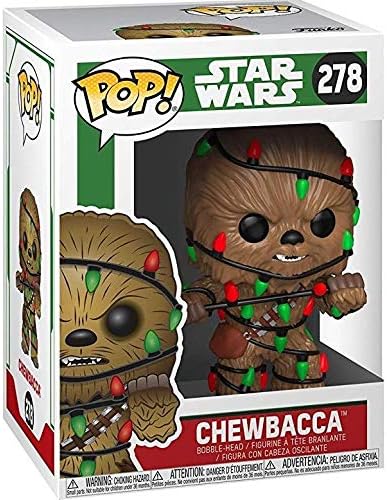 Funko POP Star Wars Holiday - Chewbacca with Christmas Lights Funko Vinyl Figure Bundled