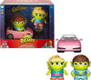 Mattel Pixar Alien Action Figures 2-Pack Barbie and Ken Remix Figures with Toy Car Giftsa