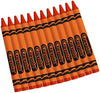 Crayola Crayons Orange Single Color Crayon Refill 12 Count Bulk Crayons School Supplies