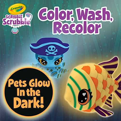 Crayola Scribble Scrubbie Pets Glow Ocean Playset for Boys Girls Gifts for Ages 3 4 5 6