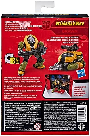 Transformers Studio Series 80 Deluxe Class Bumblebee Brawn Action Figure - Ages 8 and Up