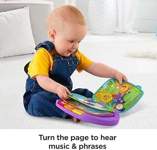 Fisher-Price Baby Learning Toy Laugh Learn Storybook Rhymes Musical Book with Lights