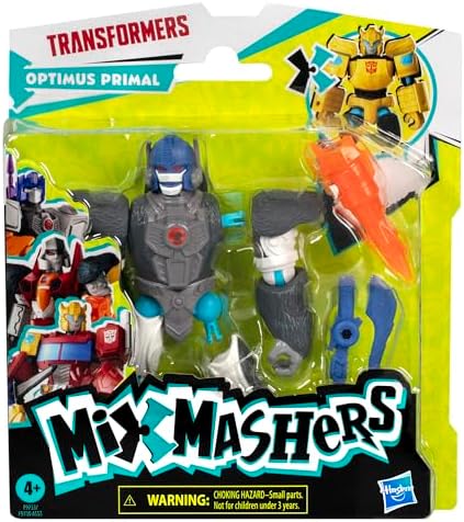 Transformers MixMashers Optimus Primal Custom Mix-and-Match Action Figure 5-Inch-Scale 12