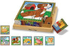 Melissa & Doug Melissa Doug Pets Wooden Cube Puzzle With Storage Tray 16 pcs