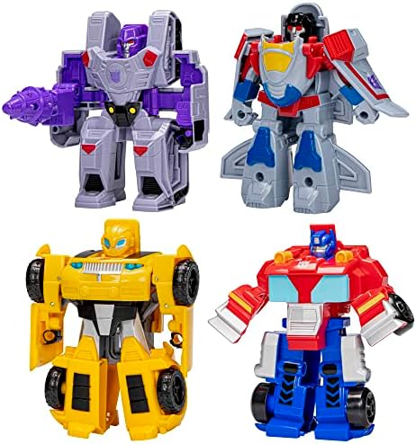 Transformers Heroes vs Villains 4-Pack Autobot and Decepticon 4.5-Inch Action Figures