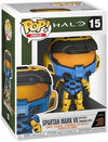 Funko Pop Halo Infinite - Spartan Mark VII with VK78 Blue Yellow with Game Add On 3.75