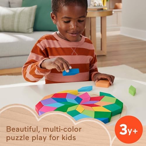 Fisher-Price Wood Preschool Toy Mandala Puzzle