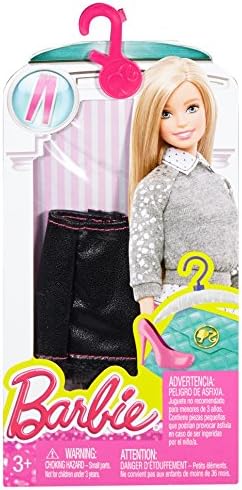 Barbie Fashion Pack Black Cheveron Trim Skirt