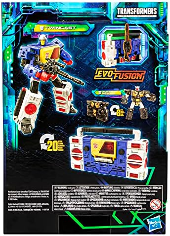 Transformers Legacy Evolution Voyager Twincast and Autobot Rewind Toy 7-inch Action
