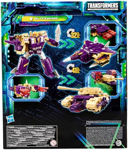 Transformers Legacy Evolution Leader Blitzwing Toy 7-inch Action Figure for Boys and
