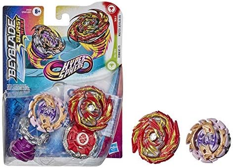 Beyblade Burst Rise Hypersphere Dual Pack Master Devolos D5 and Forneus F5-2 Right-Spin