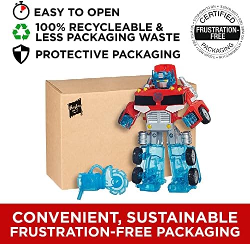 Transformers Rescue Bots Energize Optimus Prime 7-Inch Action Figure Converting Robot Toy