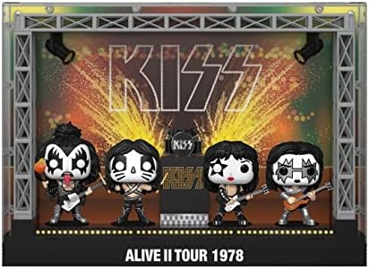 Funko Kiss Pack 4 Figurines POP Moments DLX Vinyl Alive II 1978 Tour 9 cm