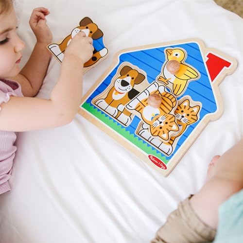 Melissa & Doug Melissa Doug Wooden Jumbo Peg Puzzle