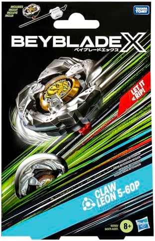 Beyblade X Claw Leon 5-60P Starter Pack Set with Balance Type Right-Spinning Top and