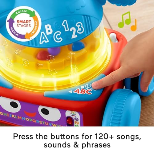 Fisher-Price Baby Toddler Preschool Toy 4-in-1 Learning Bot with Music Lights Smart