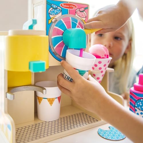 Melissa & Doug Melissa Doug Fun at The Fair Wooden Snow-Cone and Slushie Play Food Set -