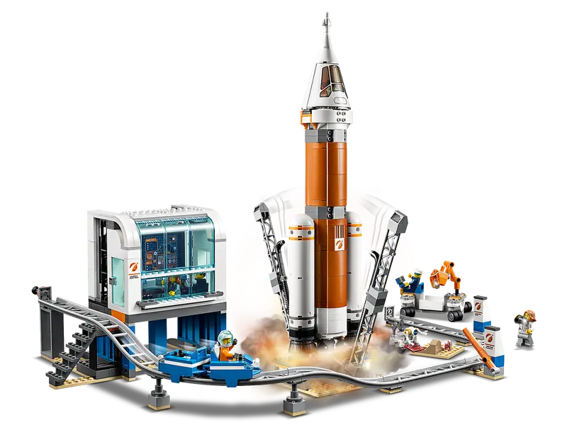 LEGO City Space Deep Space Rocket and Launch Control 60228 Model Rocket Building Kit with