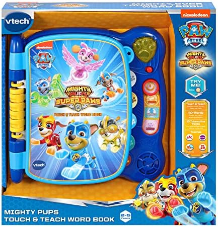 VTech PAW Patrol Mighty Pups Touch and Teach Word Book Blue