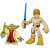 STAR WARS Playskool Heroes Star Wars Jedi Force Figures Luke Skywalker and Yoda