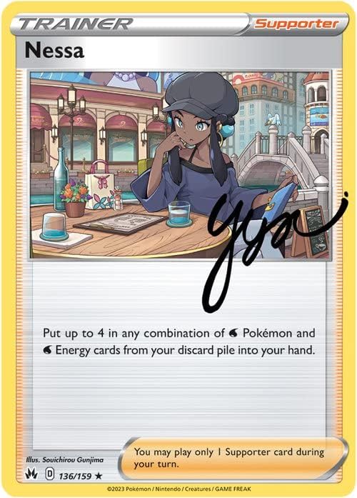 Pokemon Nessa 136159 - Crown Zenith - Reverse Foil Trading Card